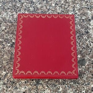 Vintage Cartier Red Collector's watch DVD and certificate